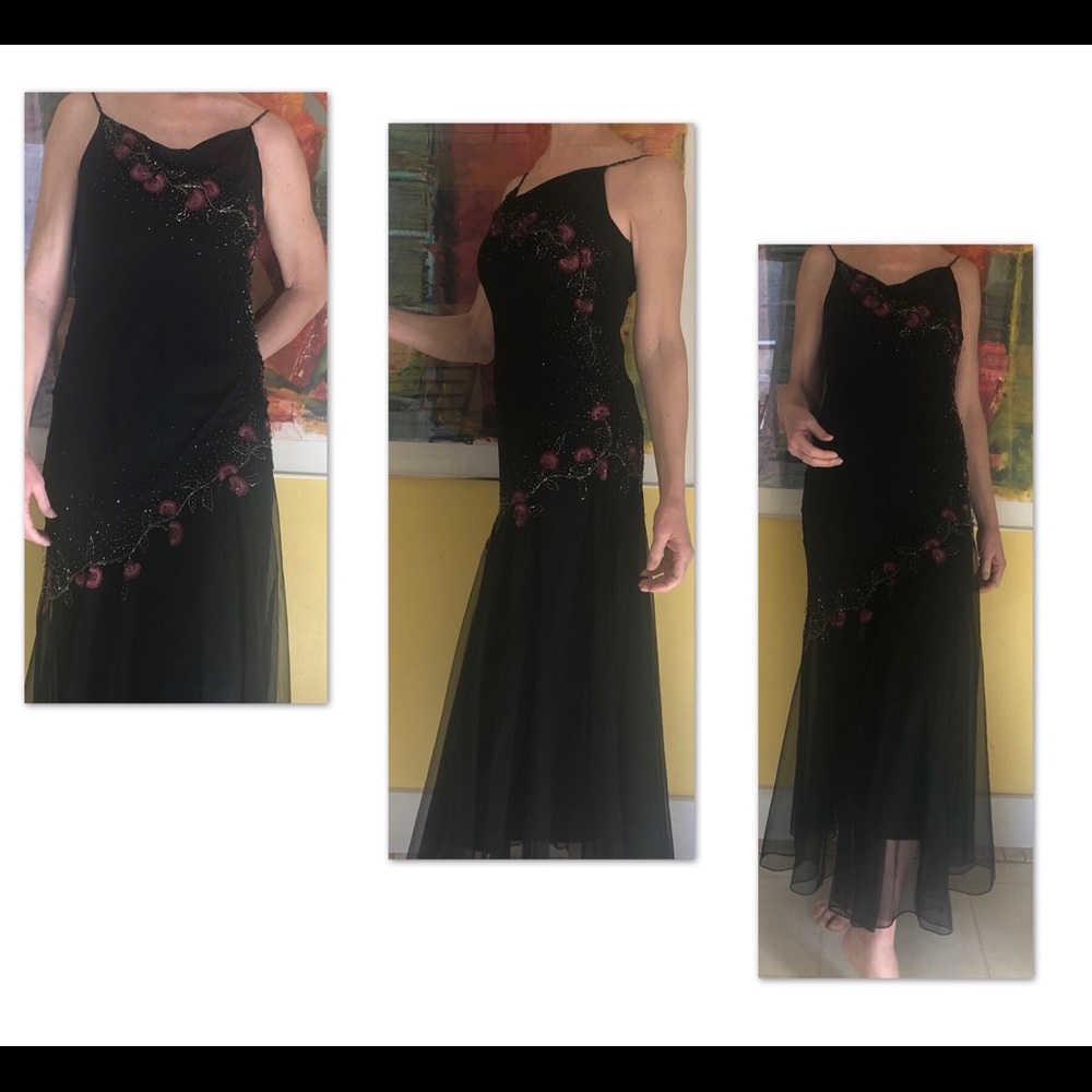 Gorgeous gown in silk and other